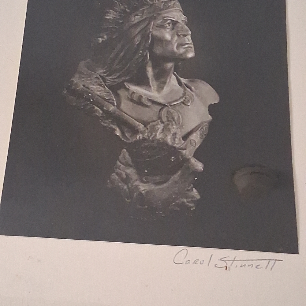 Native American Warrior Bust by
